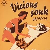Concert Paris - Vicious Souk W/ Vicious Soul  the travellers  calypso  the adelians - 06/07/2014 - Soul Pop - Plage du Glazart (La)