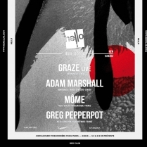 Soiree Paris - HELLO NEW KANADA W/ Graze  Adam Marshall  Mme  Greg Pepperpot - 10/07/2014 - Techno - Rex Club (Le)