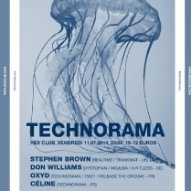 Soiree Paris - TECHNORAMA W/ Don Williams  Stephen Brown  Oxyd  Cline - 11/07/2014 - Techno - Rex Club (Le)