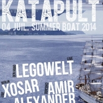 Soiree Paris - Katapult Summer boat 2014 - 3 w/ Xosar  Legowelt  Amir Alexander  Paul Virgo & More - 04/07/2014 - Techno House - River\'s King (Saint-Bernard)