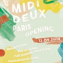 Soiree Paris - MIDI DEUX - PARIS OPENING  - 13/09/2014 - House Techno - Plage du Glazart (La)