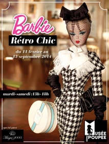 Exposition Paris - Barbie Rtro-Chic - du 11/02/2014 au 13/09/2014 - Poupes - Muse de la Poupe