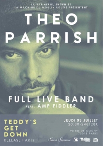Concert Paris -  THEO PARRISH Live Band - 03/07/2014 - House Soul Jazz - Machine Du Moulin Rouge (La)