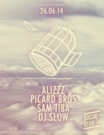 Soiree Paris - PELICAN FLY W/ ALIZZZ  PICARD BROS  SAM TIBA  DJ SLOW - 26/06/2014 - Jersey - Social Club (Le)